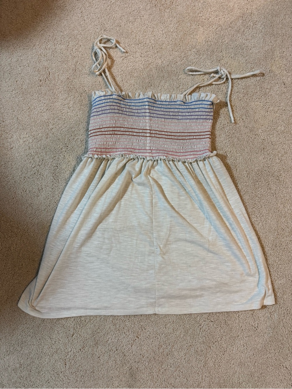 Striped Smocked Top